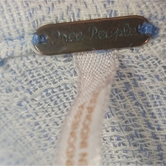 Free People | XS/TP | Collared Long Sleeve Button Up Shirt / Top - Picture 2 of 3